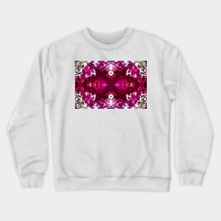 Purple red agate mineral cross section Crewneck Sweatshirt